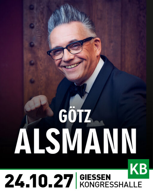 Nach begeisternden Auftritten in der Vergangenheit ist es 2027 wieder so weit: Götz Alsmann kommt am 24. Oktober 2027 zurück nach Gießen und bringt sein einzigartiges Bühnenprogramm in die Kongresshalle.
Kaum ein anderer Künstler in der deutschen Unterhaltungslandschaft vereint musikalisches Können, feinsinnigen Humor und stilistische Vielseitigkeit so virtuos wie er. Ob als Musiker, Sänger, Bandleader, TV-Moderator oder Hörbuchsprecher – der promovierte Musikwissenschaftler Götz Alsmann überzeugt in jeder Rolle mit künstlerischer Klasse und unverwechselbarem Charme. Besonders das Genre des Jazz-Schlagers, das er maßgeblich mitgeprägt hat, verdankt ihm eine Renaissance auf deutschen Bühnen.
Ein Abend voller musikalischer Raffinesse, nostalgischem Flair und charmanter Unterhaltung.
Tickets gibt es absofort hier: https://konzertbuero-bahl.reservix.de/p/reservix/event/2428481