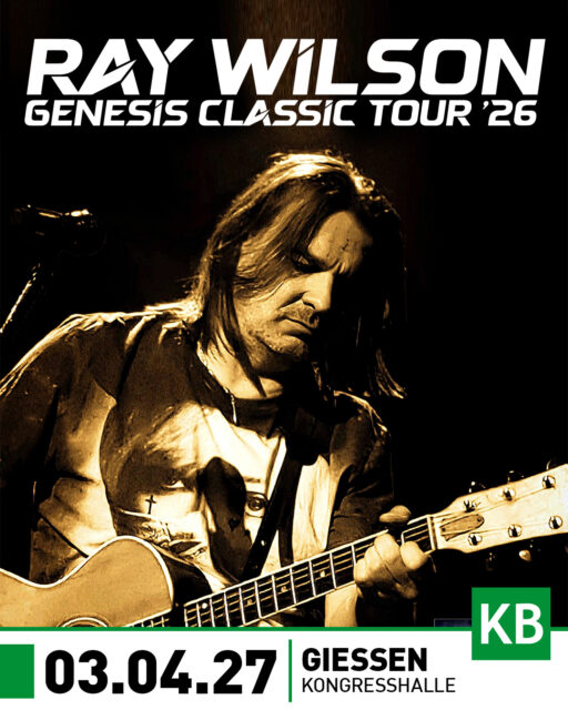 🆕 Ray Willson Live in Gießen!

Ray Wilson, ehemalige Stimme von Genesis und Frontmann des Stiltskin-Hits „Inside“, kommt am 3. April 2027 in die Kongresshalle Gießen. 

Seit über 30 Jahren prägt er die Rockszene mit einer markanten Stimme und eindrucksvoller Bühnenpräsenz. In Gießen verbindet er Klassiker aus seiner Zeit mit Genesis und Stiltskin mit eigenen Songs – ein konzentrierter Abend, der die Vielfalt und Tiefe seiner außergewöhnlichen Karriere hörbar macht.

Tickets gibt es absofort an allen VVK Stellen und online über unsere Webseite